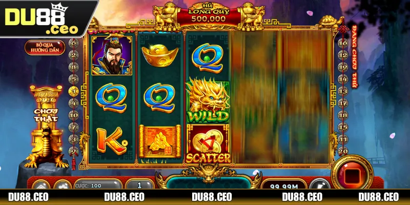 Bấm nút Spin để guồng quay bắt đầu xoay tự động